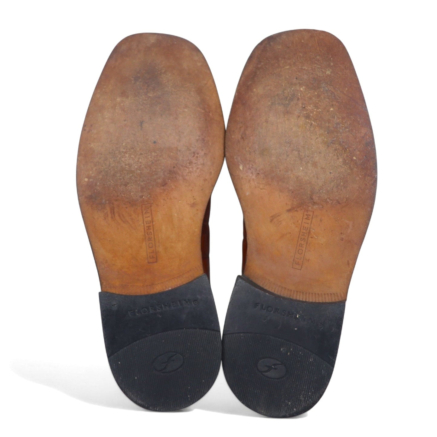 FLORSHEIM Barletta クロコ型押し モックトゥ ドレスシューズ 26.5cm ブラウン レザー タッセル 17022-03