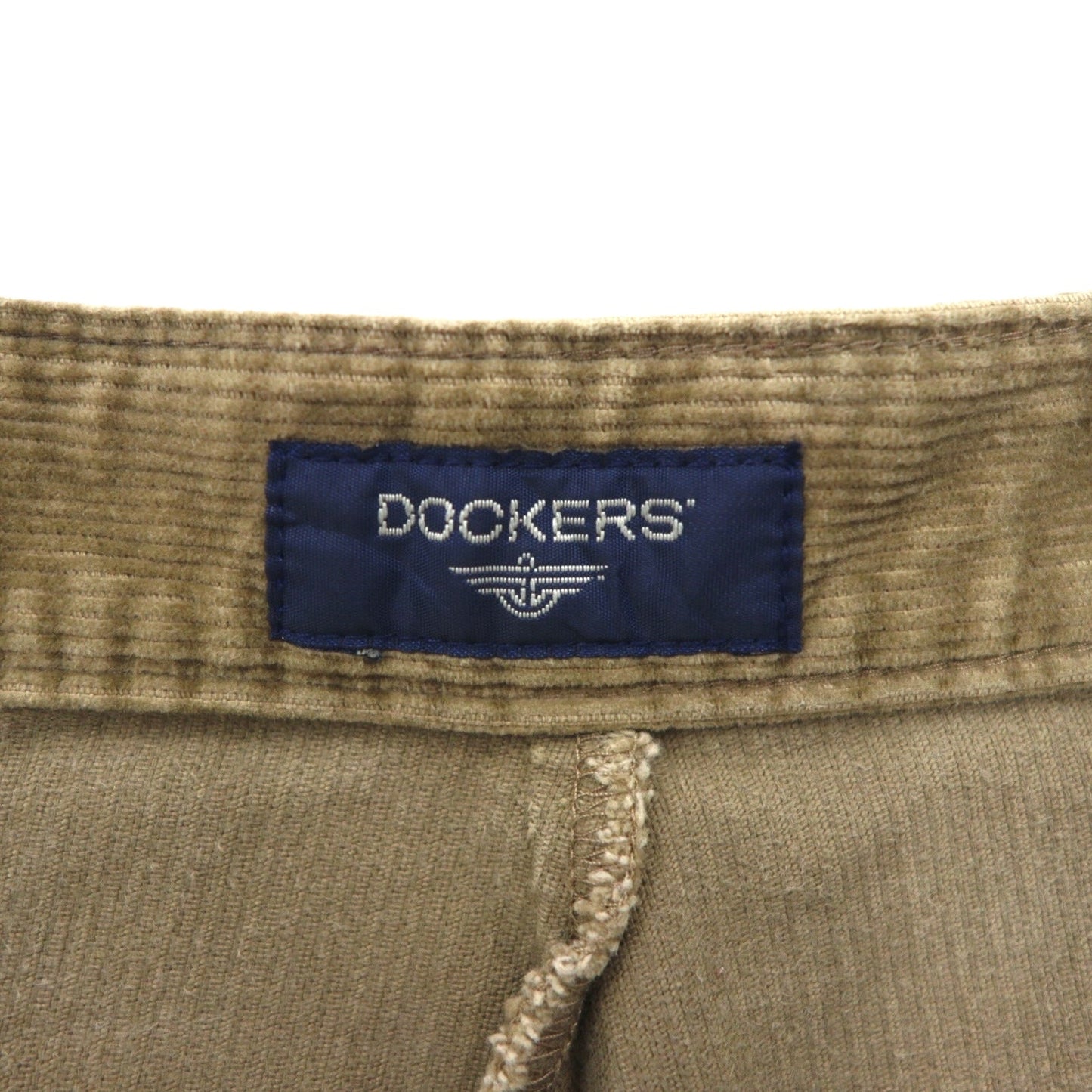 DOCKERS ( Levi's ) 00年代 スラックス 2タック ワイド コーデュロイパンツ L ブラウン コーデュロイ