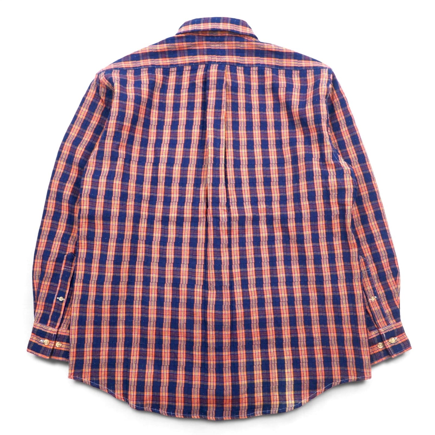 CHAPS RALPH LAUREN 90年代 ボタンダウンシャツ L ブルー チェック コットン 未使用品
