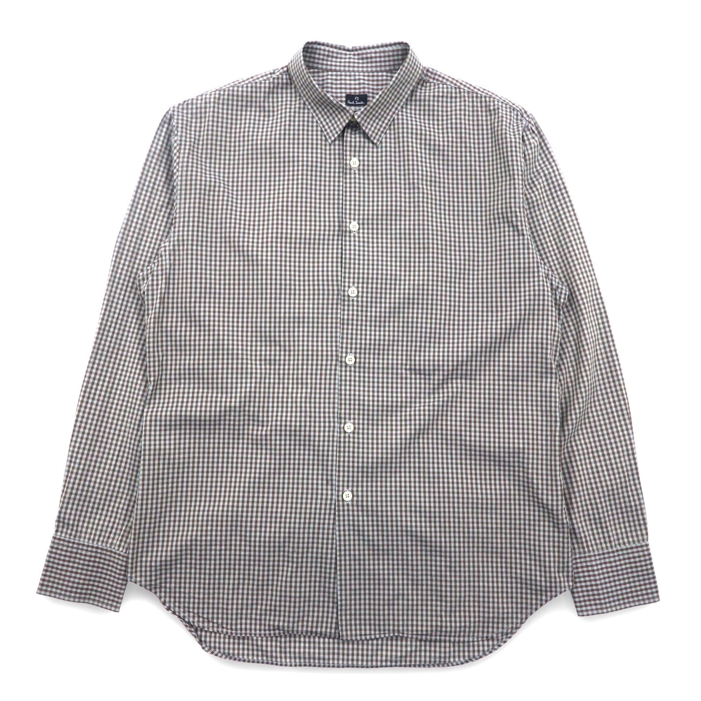 PS Paul Smith ドレスシャツ L グレー チェック コットン
