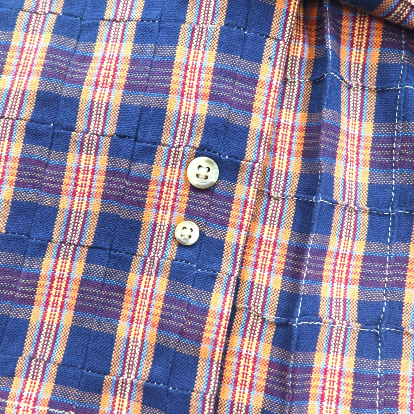 CHAPS RALPH LAUREN 90年代 ボタンダウンシャツ L ブルー チェック コットン 未使用品