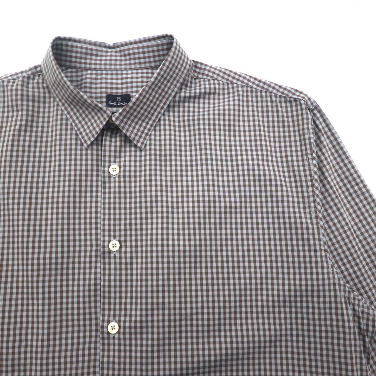 PS Paul Smith ドレスシャツ L グレー チェック コットン