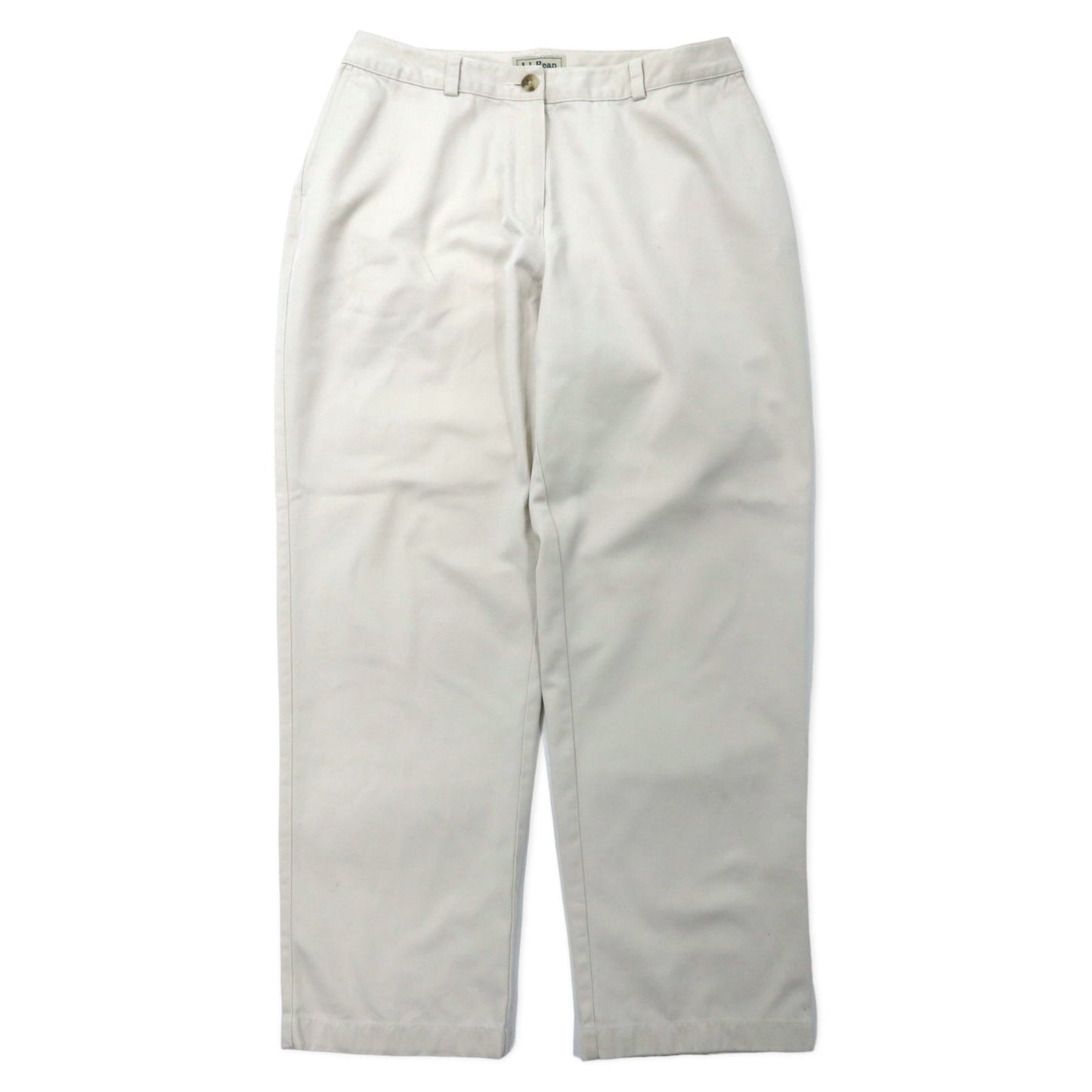 L.L.Bean テーパード チノパンツ 12 ベージュ コットン CURVY FIT 0GBV4