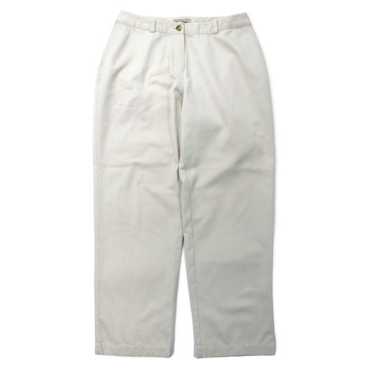 L.L.Bean テーパード チノパンツ 12 ベージュ コットン CURVY FIT 0GBV4
