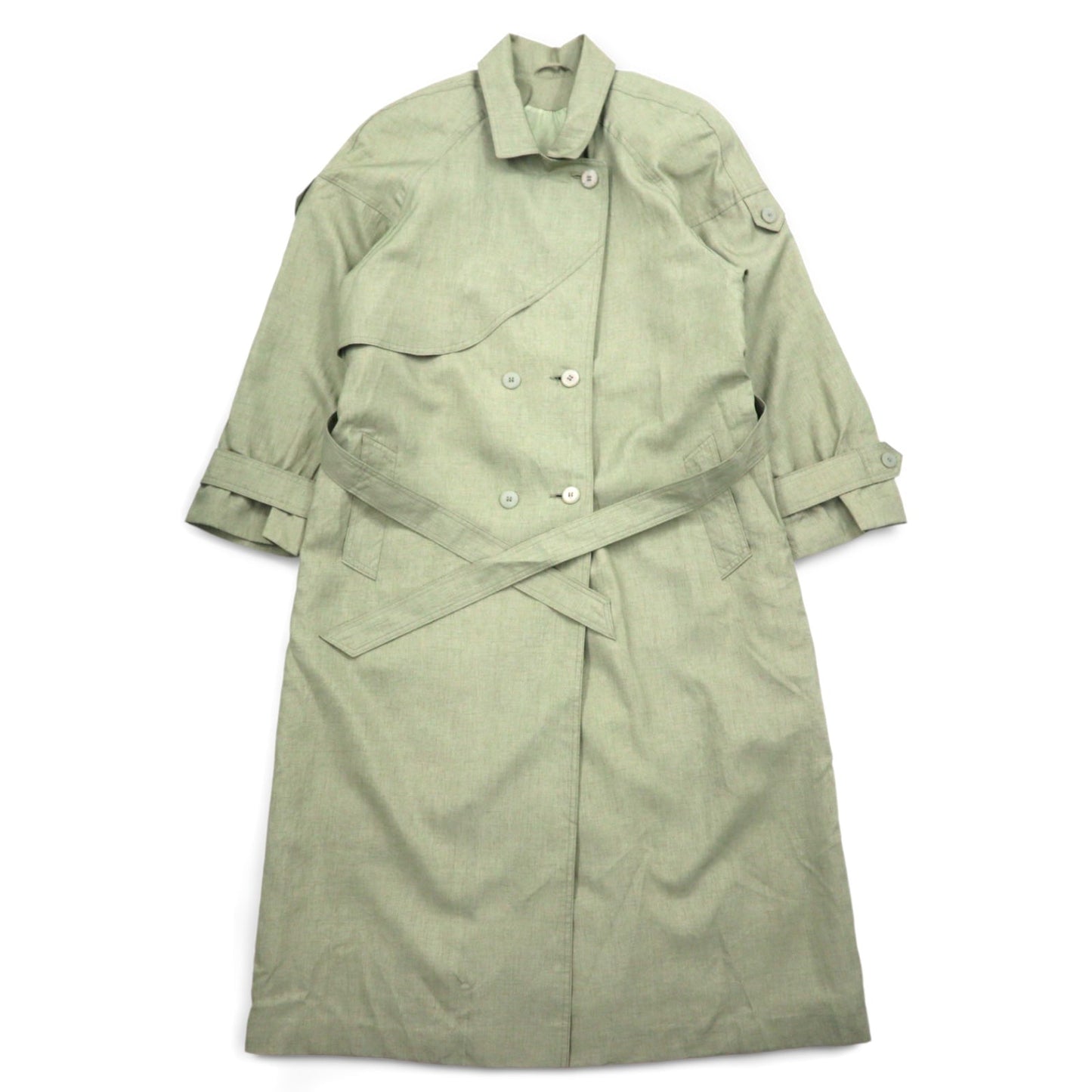 Vintage Trench Coat Collection Elegante トレンチコート L カーキ ベルト付き DIVISIN OF THUNDER BAY