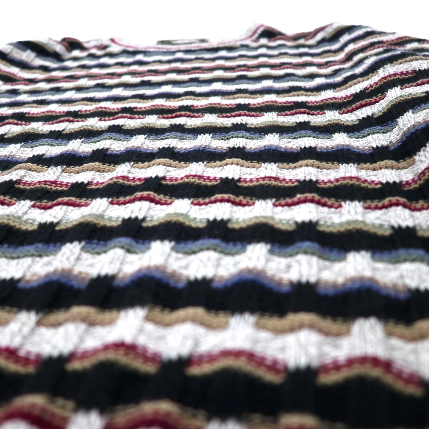 STERLING USA製 90年代 ローゲージ ニット セーター XXL マルチカラー コットン ビッグサイズ