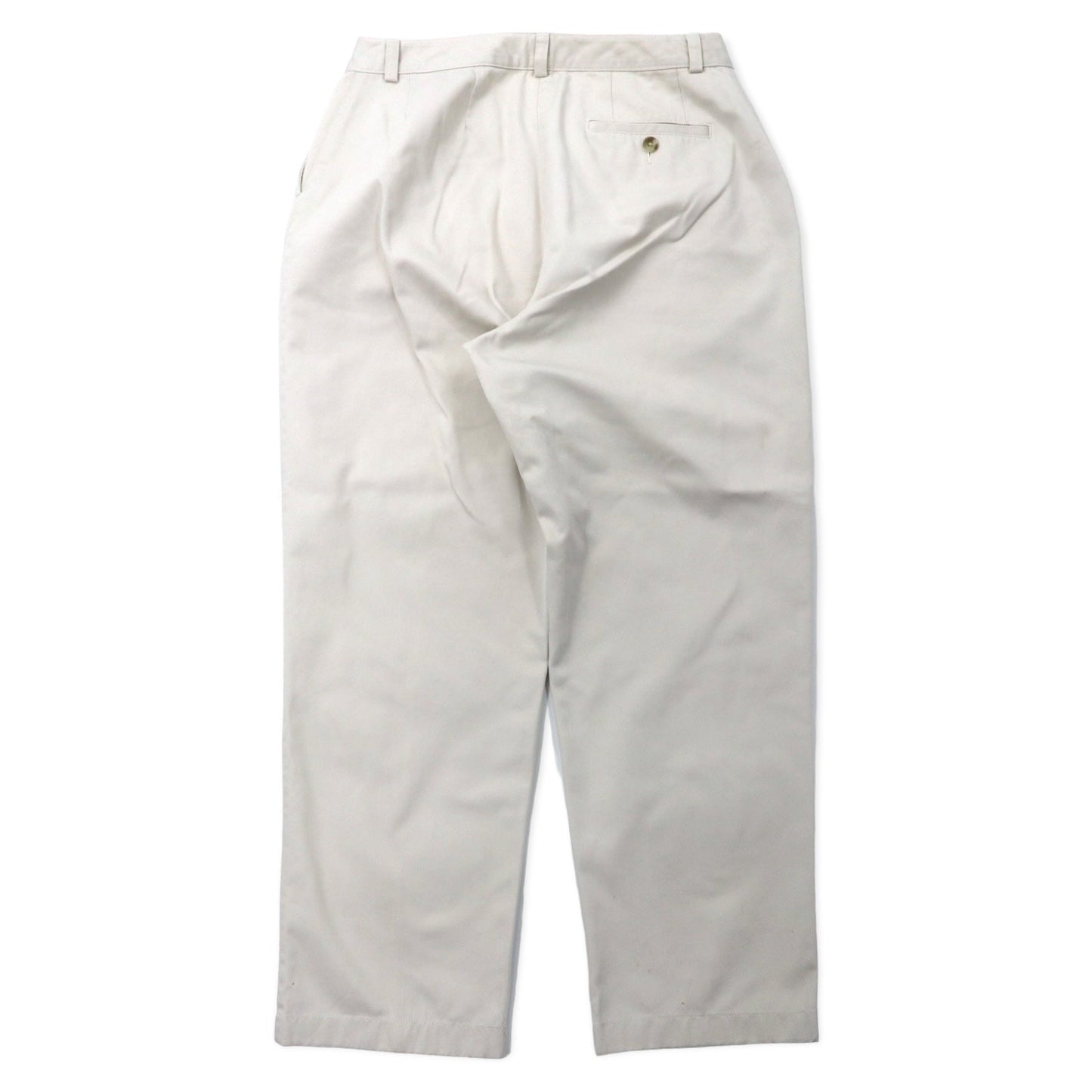 L.L.Bean テーパード チノパンツ 12 ベージュ コットン CURVY FIT 0GBV4