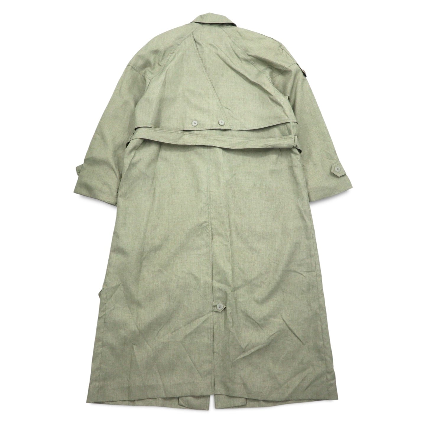 Vintage Trench Coat Collection Elegante トレンチコート L カーキ ベルト付き DIVISIN OF THUNDER BAY