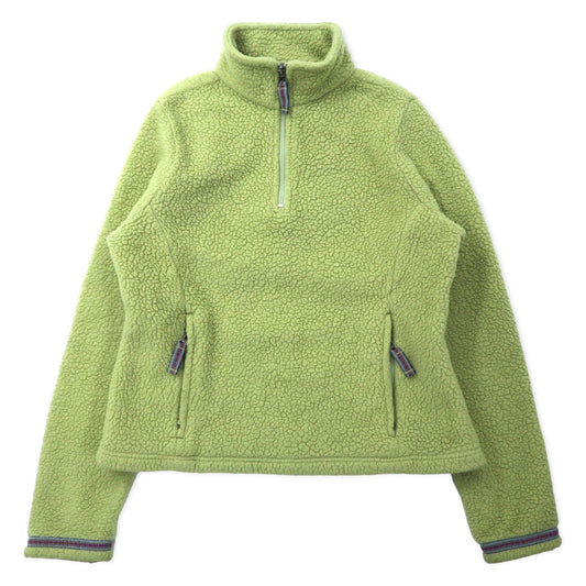 L.L.Bean ハーフジップ ボアフリースジャケット SM グリーン ポリエステル 0BCS9