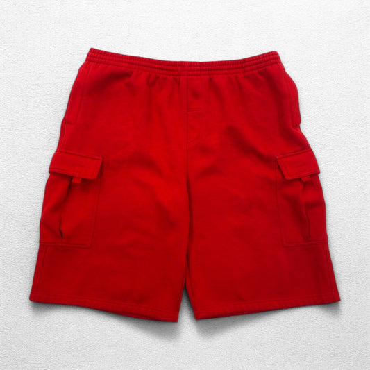 PRO5 ヘビーウェイト スウェット カーゴショートパンツ ハーフパンツ XL レッド ポリエステル