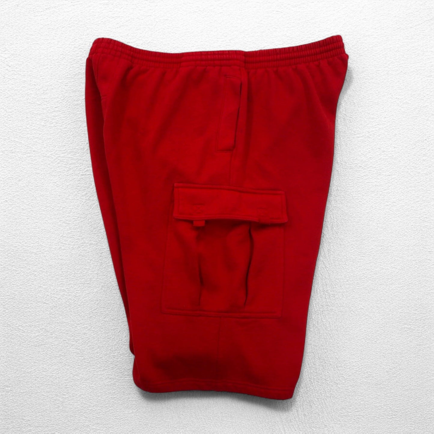 PRO5 ヘビーウェイト スウェット カーゴショートパンツ ハーフパンツ XL レッド ポリエステル