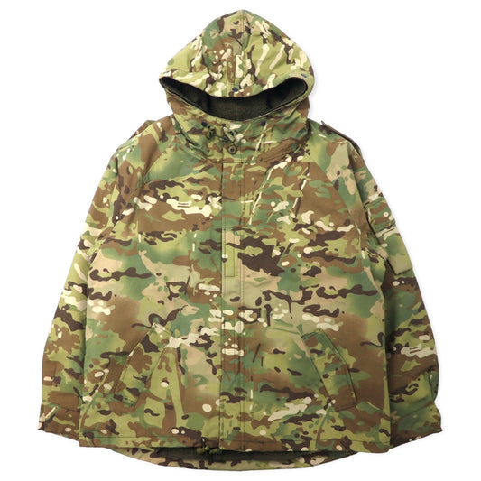 HOUSTON ECWSC 3WAY コールドウェザー パーカー XL カーキ カモフラ ナイロン 撥水 ボアフリースライナー着脱式 ミリタリー US ARMY 米軍 ECWCS PARKA COLD WEATHER 8405-01-228-1316