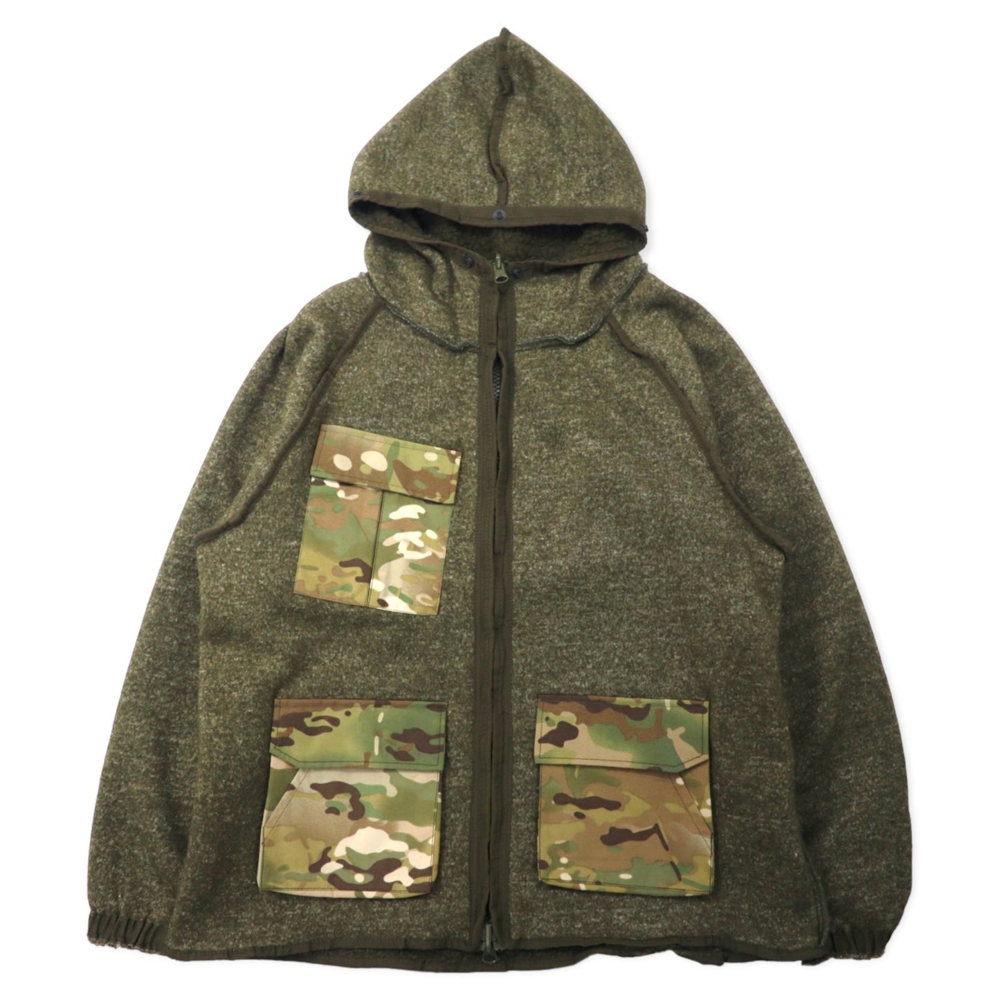 HOUSTON ECWSC 3WAY コールドウェザー パーカー XL カーキ カモフラ ナイロン 撥水 ボアフリースライナー着脱式 ミリタリー US ARMY 米軍 ECWCS PARKA COLD WEATHER 8405-01-228-1316