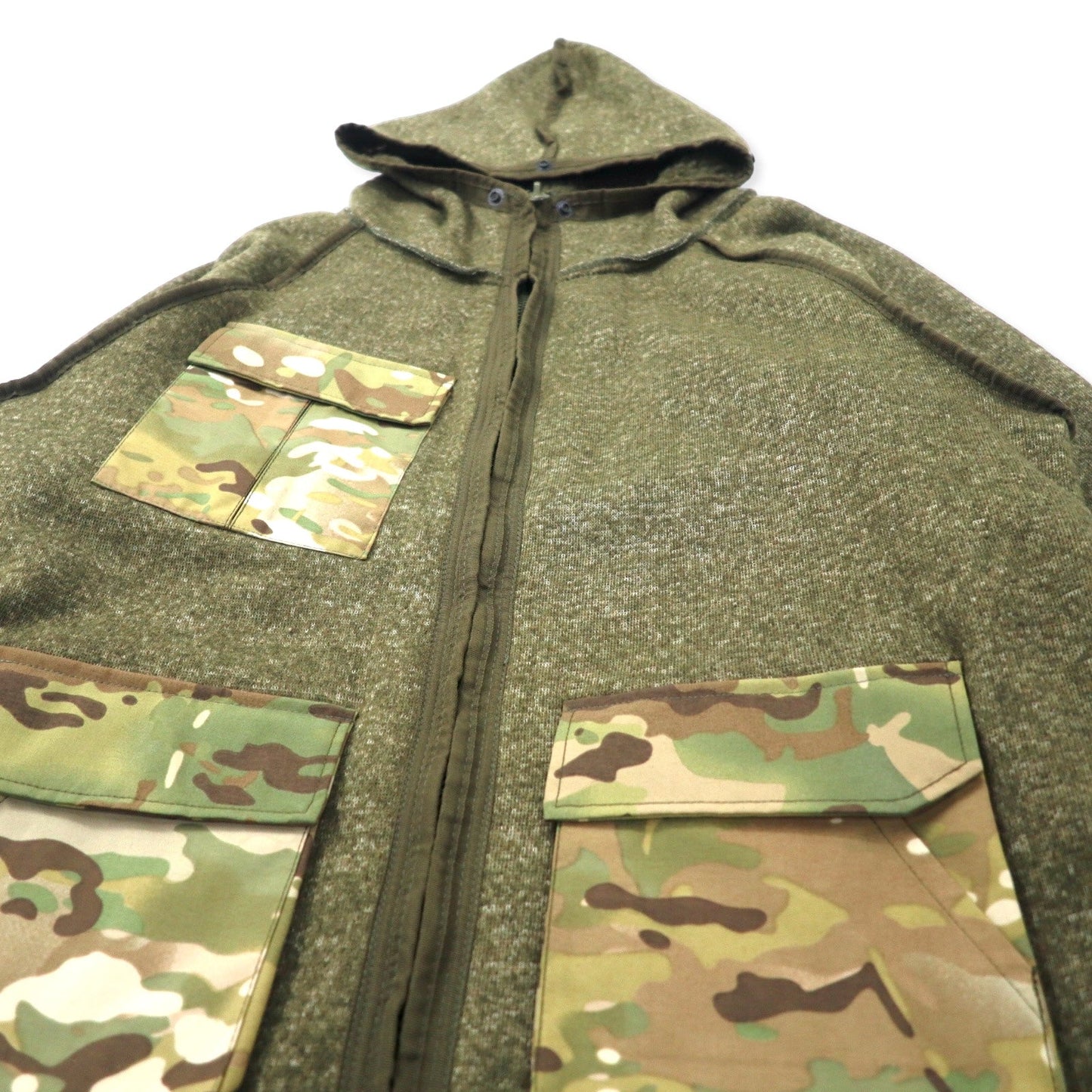 HOUSTON ECWSC 3WAY コールドウェザー パーカー XL カーキ カモフラ ナイロン 撥水 ボアフリースライナー着脱式 ミリタリー US ARMY 米軍 ECWCS PARKA COLD WEATHER 8405-01-228-1316