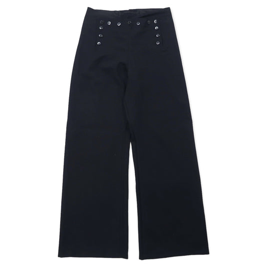 US NAVY 80年代 13ボタン ワイド セーラーパンツ 34R ネイビー メルトン ウール ミリタリー 8405-01-076-6024 GARMENT CORPORATION