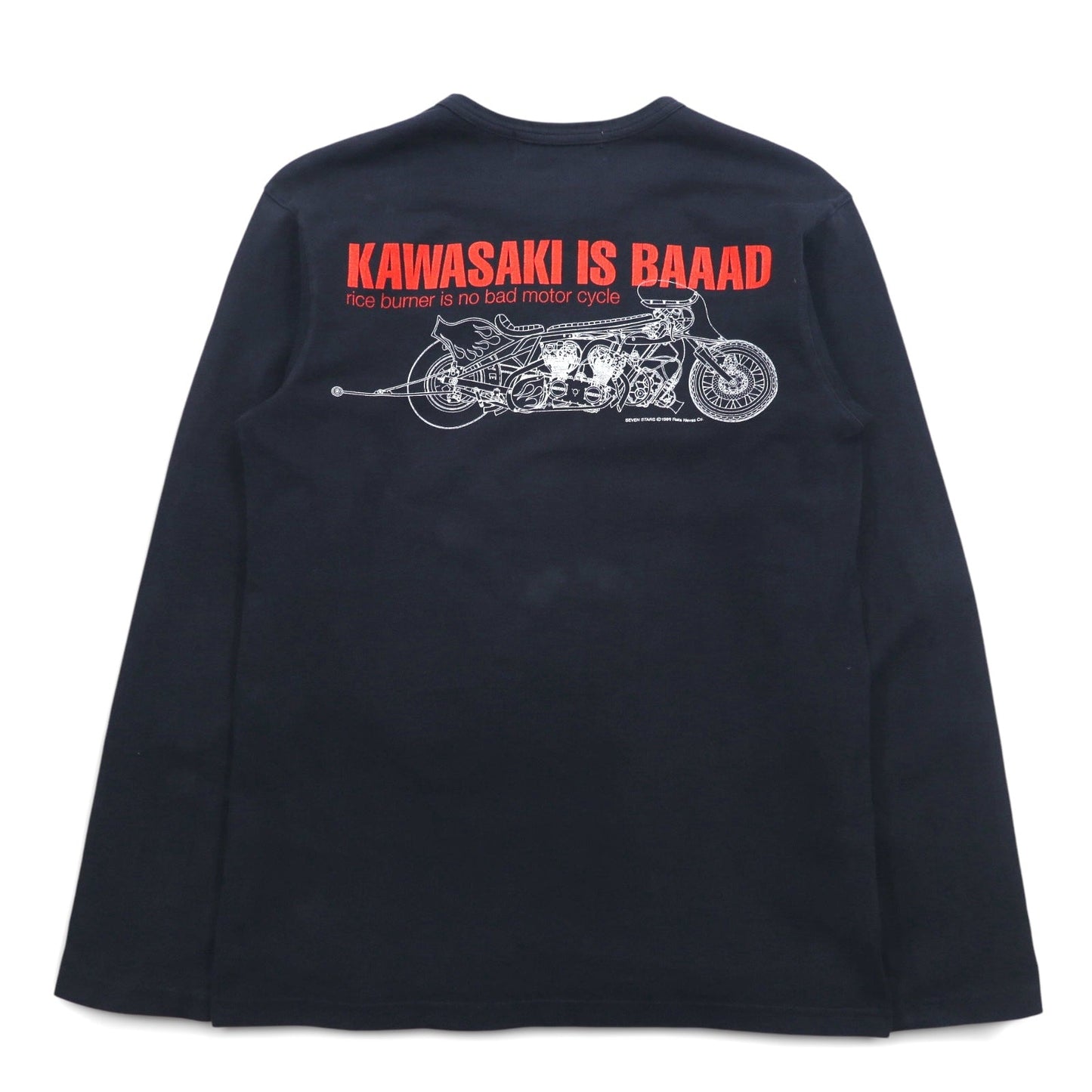 90年代 SOTQ ロングスリーブTシャツ ロンT L ブラック 川崎 kawasaki is BAAAD 両面プリント MOTORWN限定
