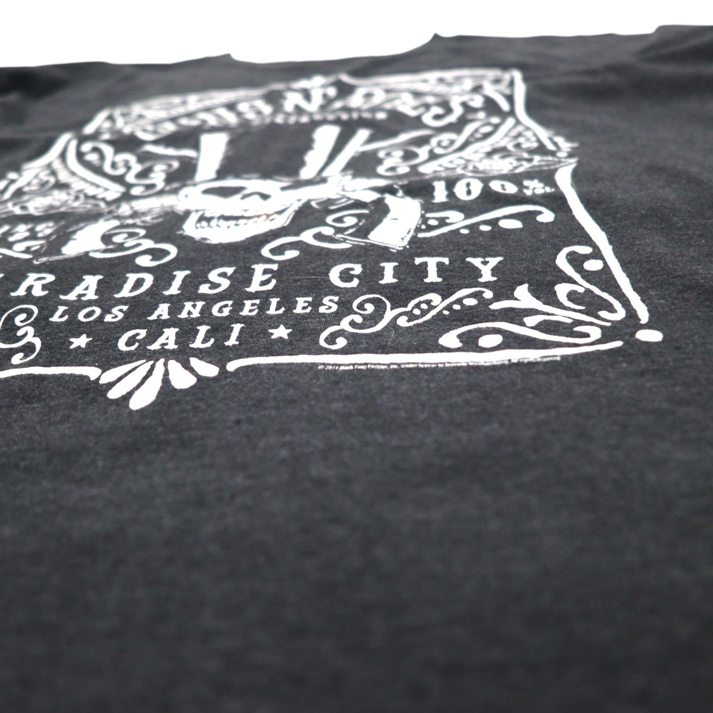 GUNS N' ROSES ガンズアンドローゼズ ロック バンド Tシャツ XL グレー コットン PARADISE CITY スカル bravado メキシコ製