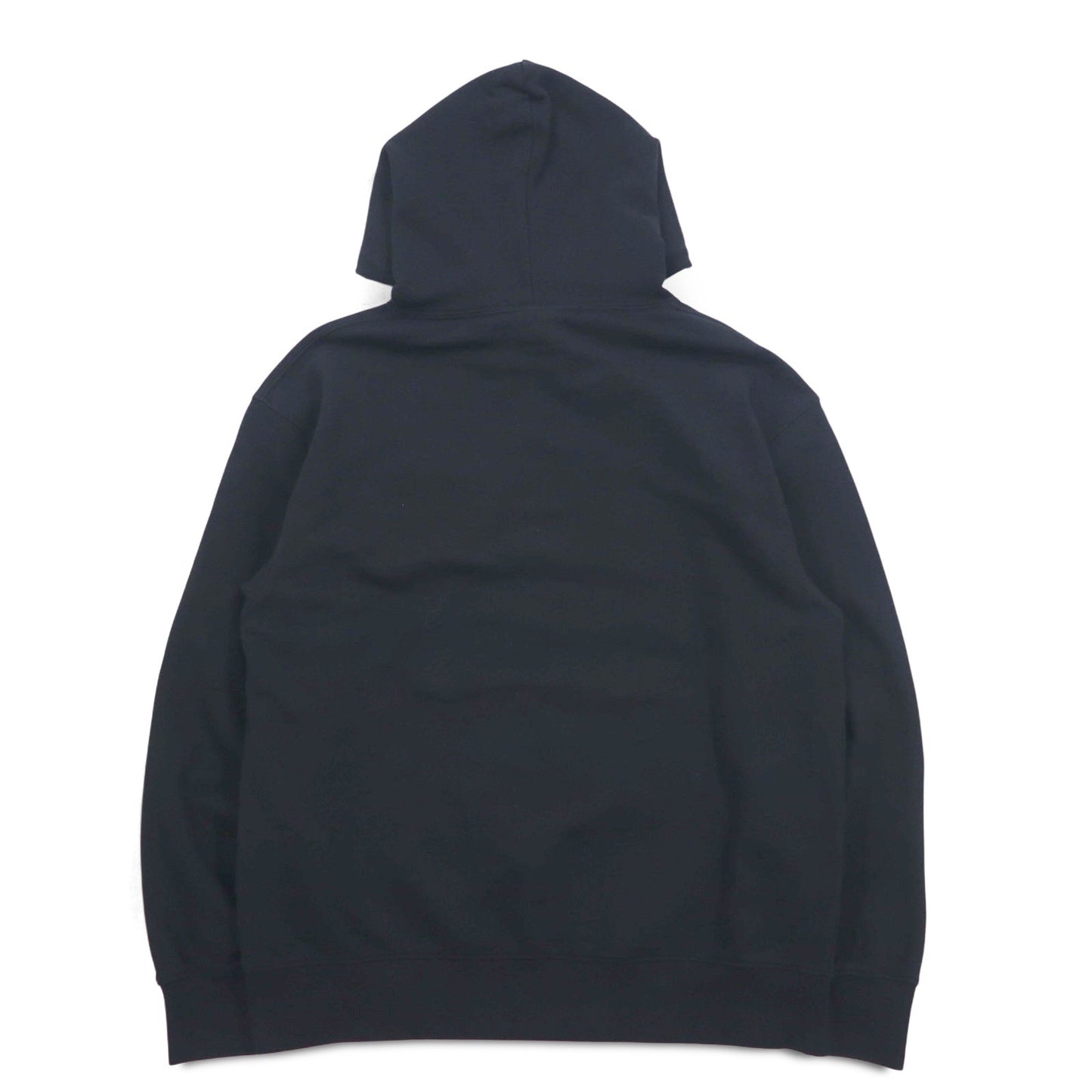 Champion プルオーバー スウェット パーカー M ブラック コットン ビッグロゴ C3-R101