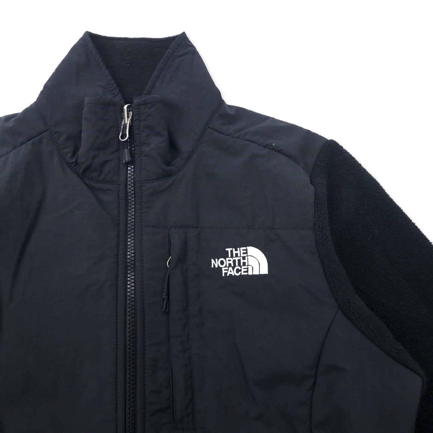 THE NORTH FACE デナリジャケット POLARTEC フリース S ブラック ポリエステル ワンポイントロゴ刺繍