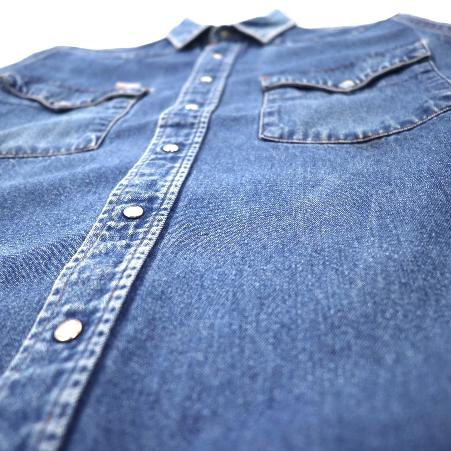 carhartt 80年代 デニム ウエスタンシャツ L ブルー コットン スナップボタン
