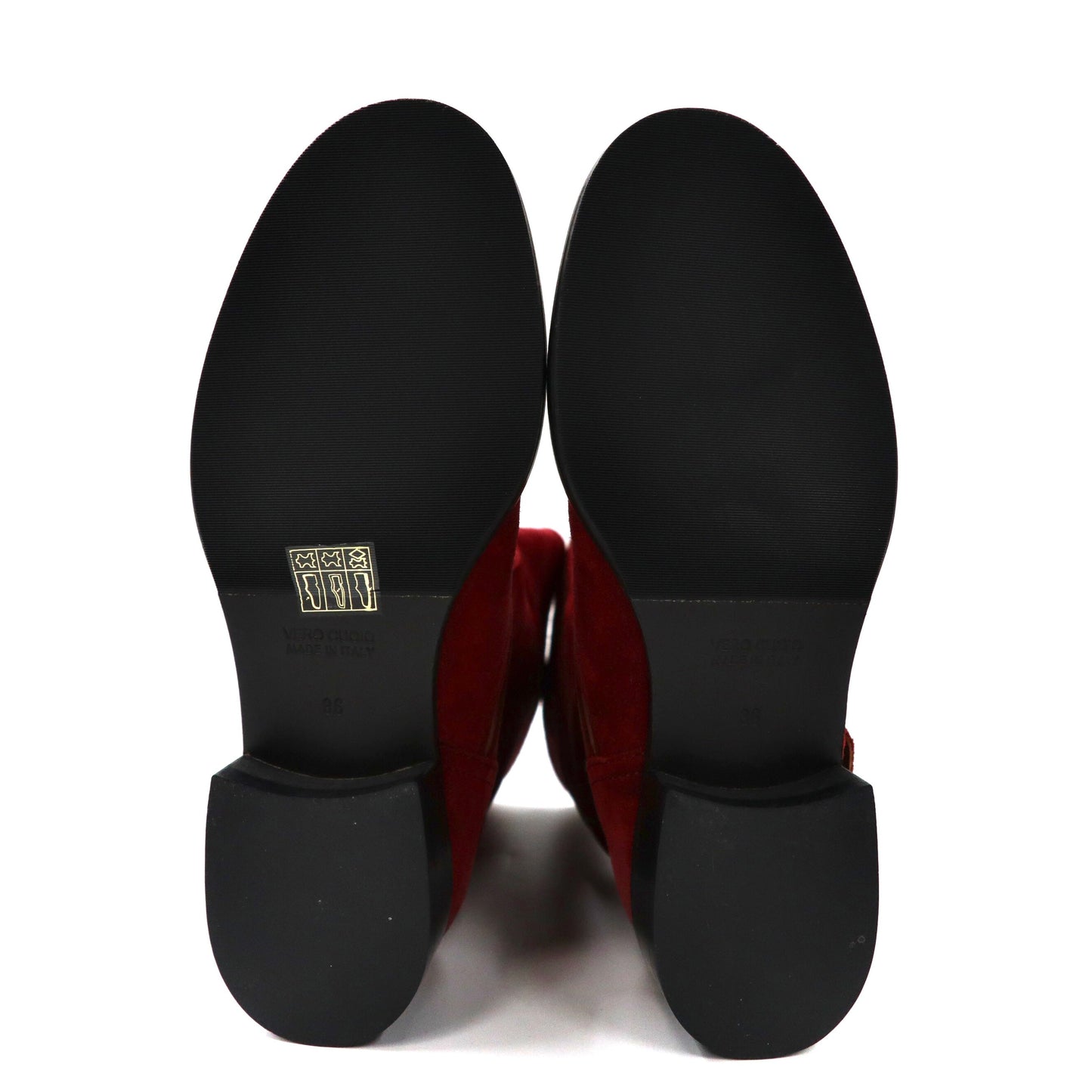 BARNEYS NEWYORK エンジニアブーツ 23cm レッド スエードレザー イタリア製