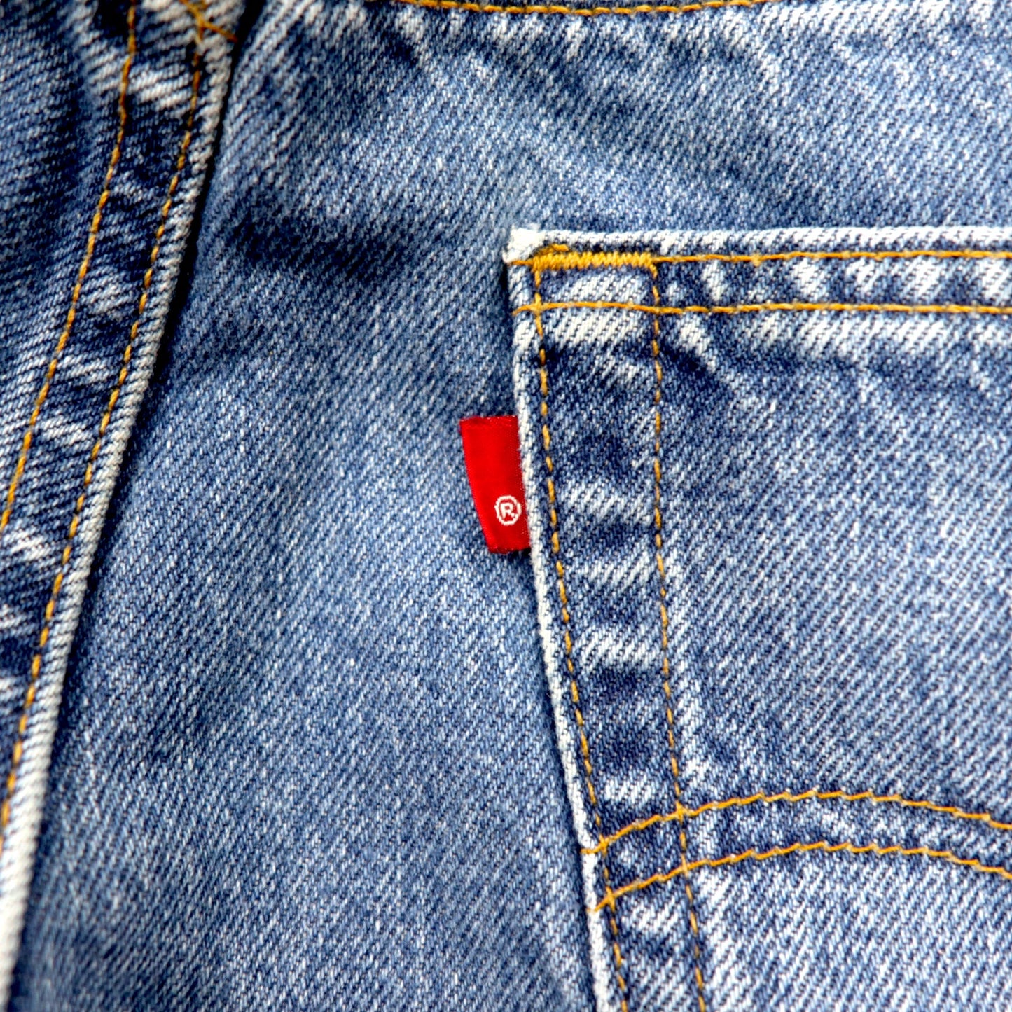 Levi's USA製 550 ワイド バギー テーパード デニムパンツ 38 ブルー アイスウォッシュ 550-4891 リラックスフィット RELAXED FIT