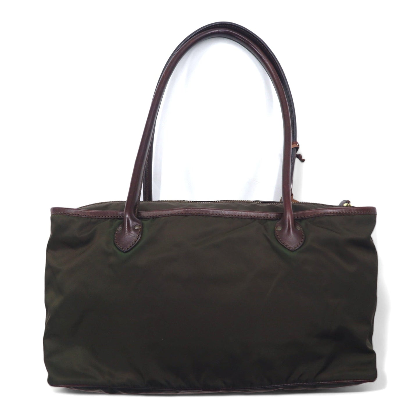 Felisi イタリア製 トートバッグ ショルダーバッグ カーキ ナイロン レザー F00102