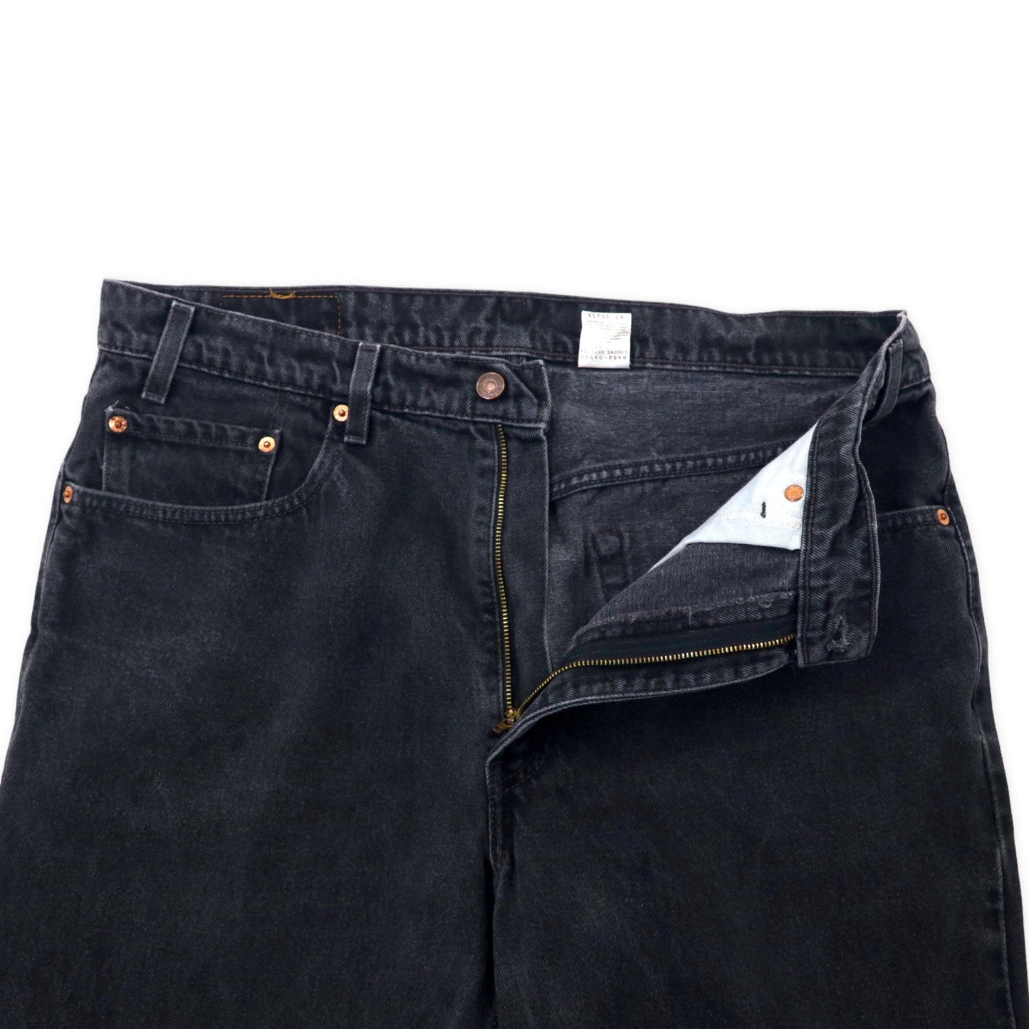 Levi's 90年代 550 ワイド バギー テーパード デニムパンツ 38 ブラック 550-4891 リラックスフィット RELAXED FIT
