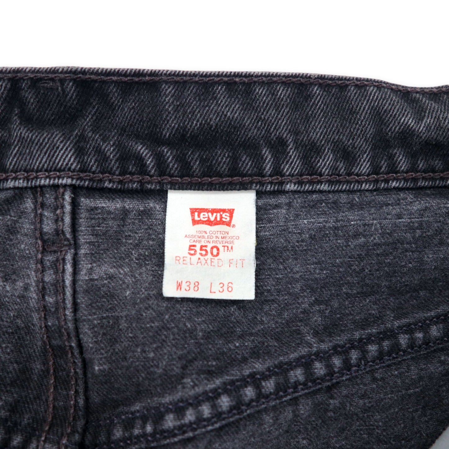 Levi's 90年代 550 ワイド バギー テーパード デニムパンツ 38 ブラック 550-4891 リラックスフィット RELAXED FIT
