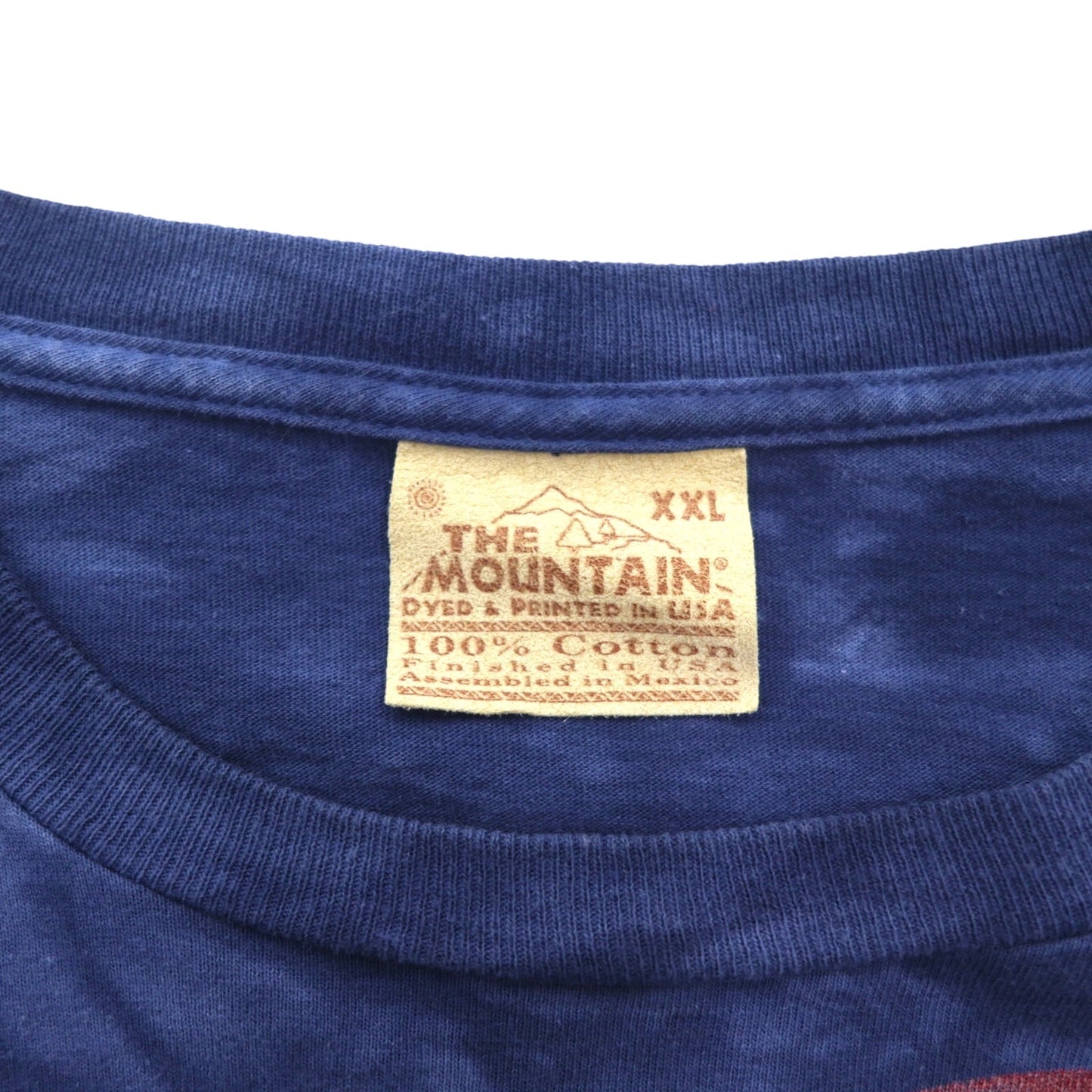 THE MOUNTAIN ロングスリーブTシャツ ロンT XXL ネイビー USA タイダイ 星条旗 イーグル メキシコ製