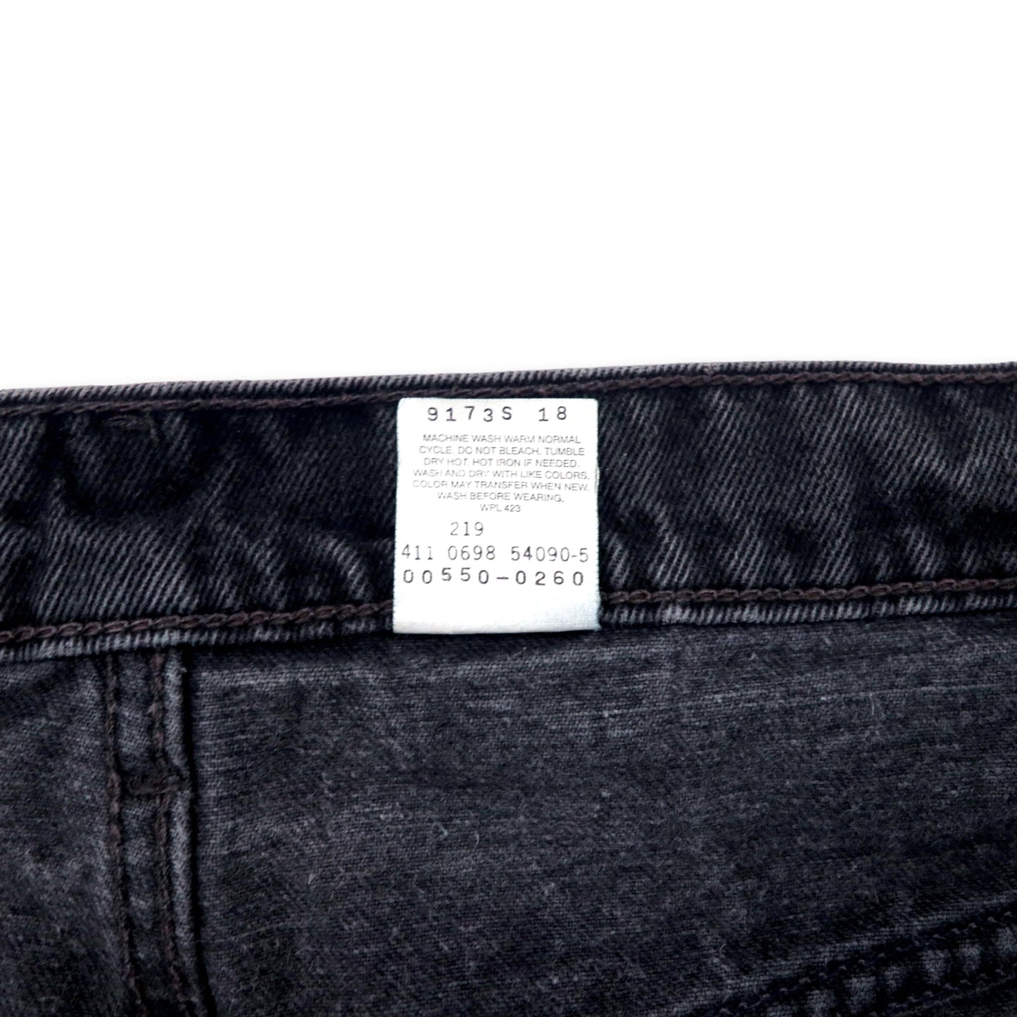 Levi's 90年代 550 ワイド バギー テーパード デニムパンツ 38 ブラック 550-4891 リラックスフィット RELAXED FIT