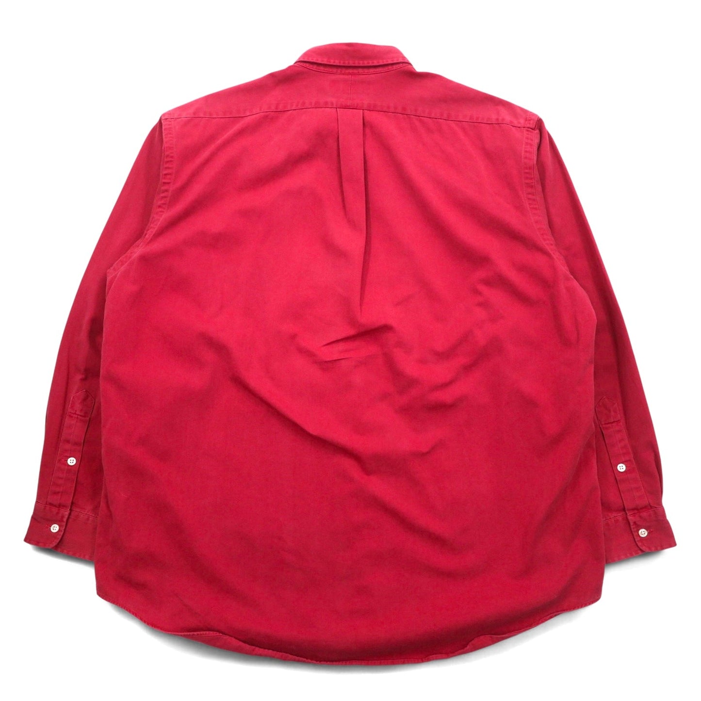 RALPH LAUREN 90年代 ボタンダウンシャツ XL レッド コットン BLAKE スモールポニー刺繍