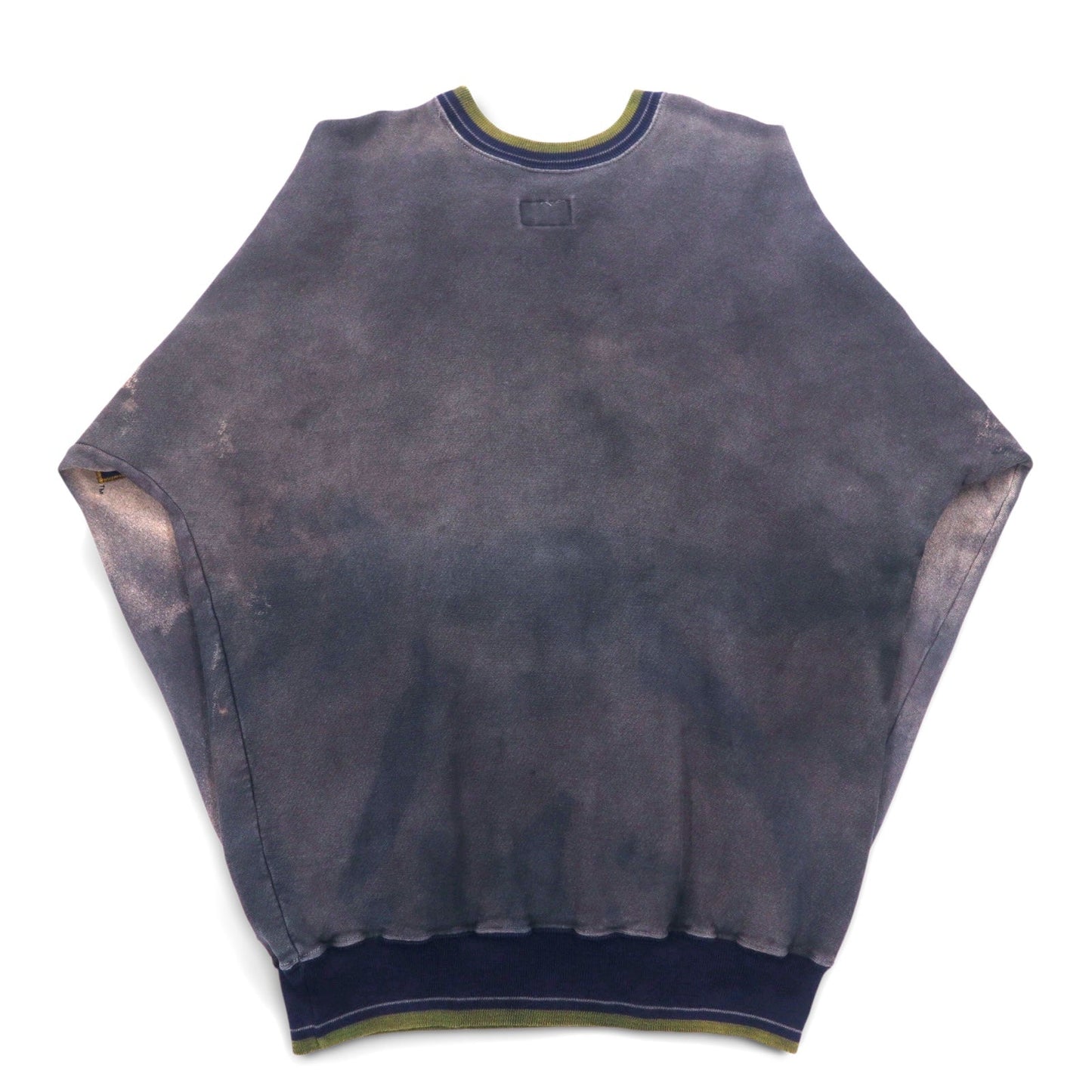 USA製 LEGENDS ATHLETIC タイダイ カレッジ スウェット L ブリーチ加工 裏起毛 MICHIGAN ミシガン