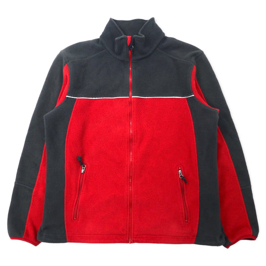 L.L.Bean 90年代 フルジップ POLARTEC フリースジャケット XL レッド ポリエステル 山タグ エルサルバドル製