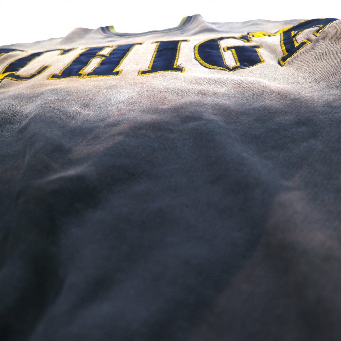 USA製 LEGENDS ATHLETIC タイダイ カレッジ スウェット L ブリーチ加工 裏起毛 MICHIGAN ミシガン