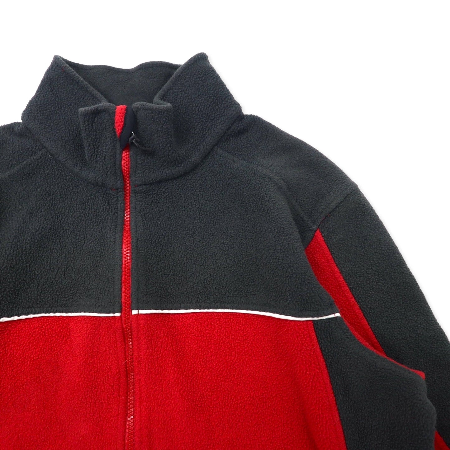 L.L.Bean 90年代 フルジップ POLARTEC フリースジャケット XL レッド ポリエステル 山タグ エルサルバドル製