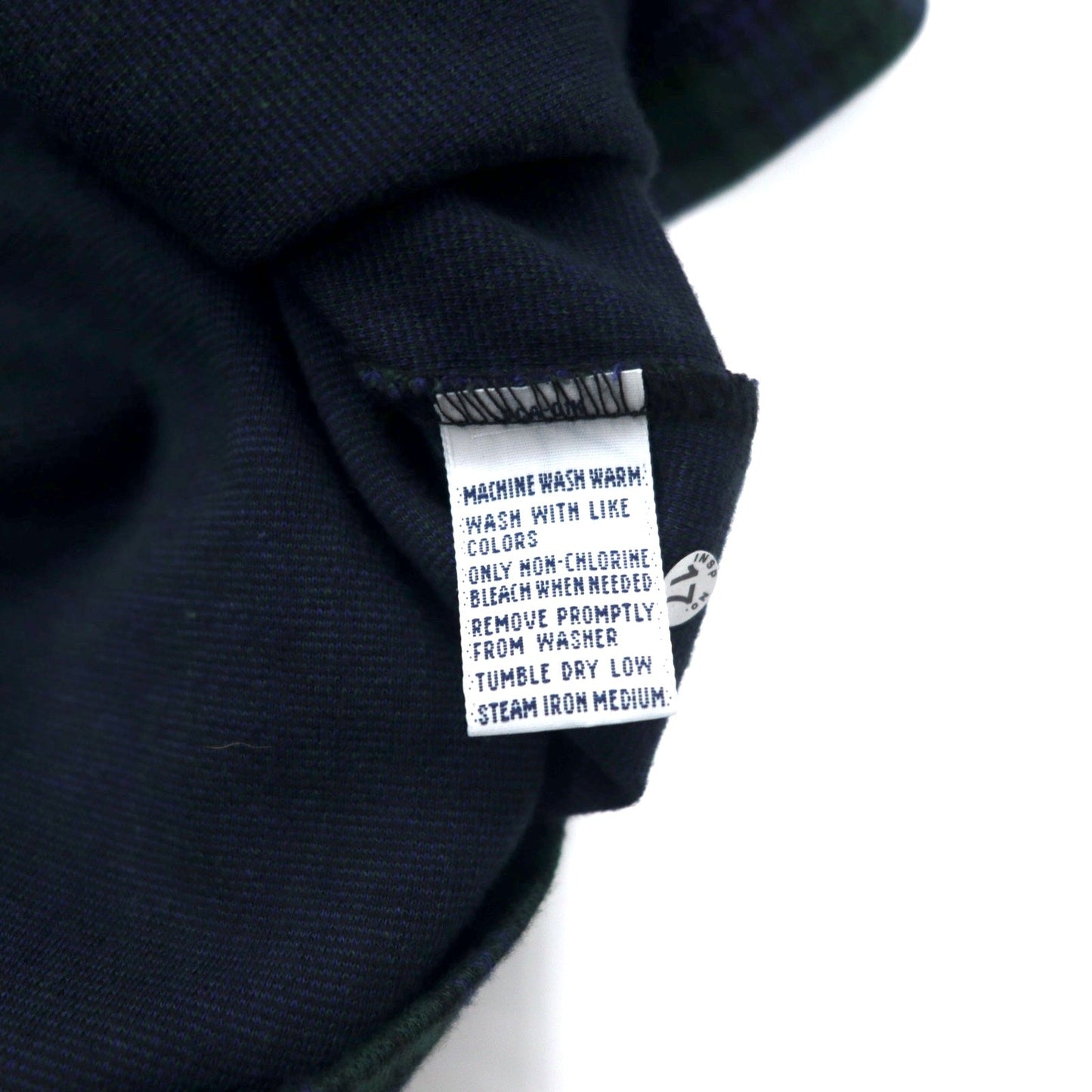 POLO GOLF RALPH LAUREN ブラックウォッチ 長袖ポロシャツ XL グリーン チェック コットン スモールポニー刺繍