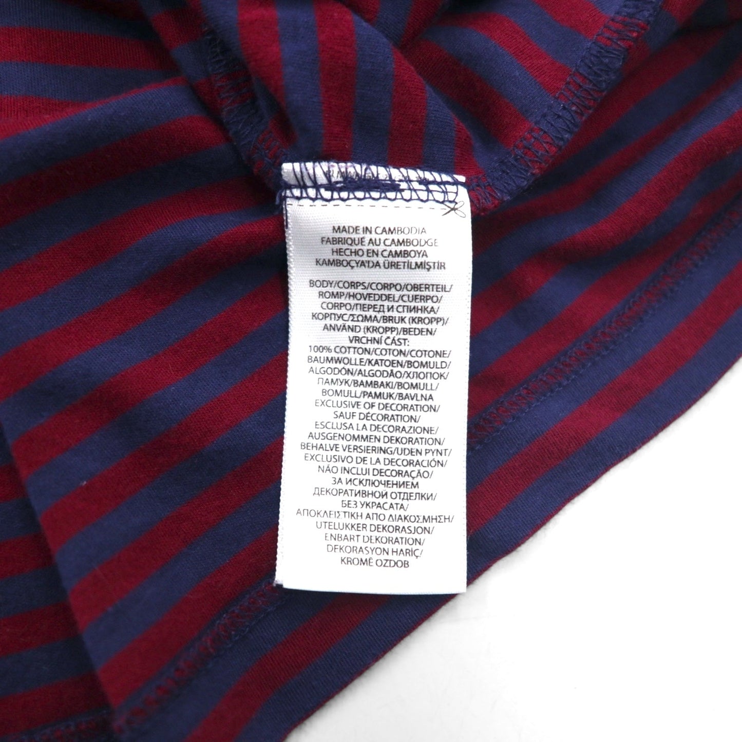 POLO RALPH LAUREN クラシックフィット ボーダー ポロシャツ XL ネイビー ボルドー スモールポニー刺繍