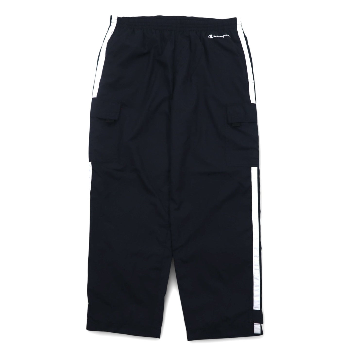 Champion 90年代 カーゴ トラックパンツ ジャージ L ブラック サイドライン ポケット 3色タグ