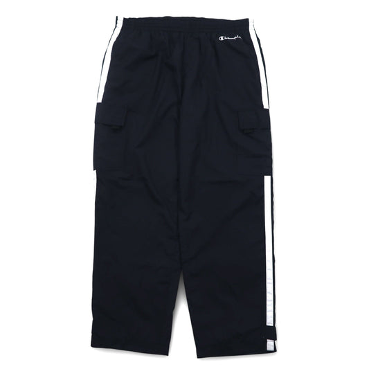 Champion 90年代 カーゴ トラックパンツ ジャージ L ブラック サイドライン ポケット 3色タグ