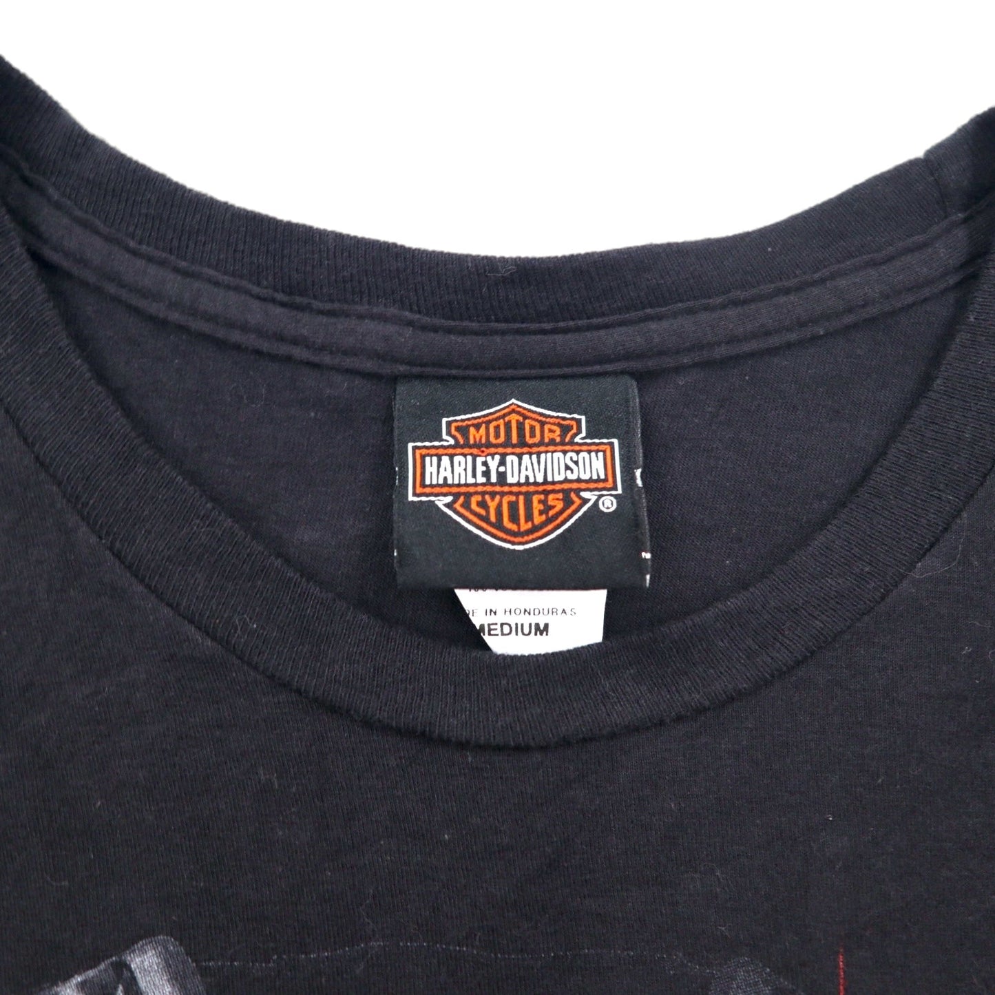 HARLEY DAVIDSON 両面プリント Tシャツ M ブラック コットン MISSISSIPPI