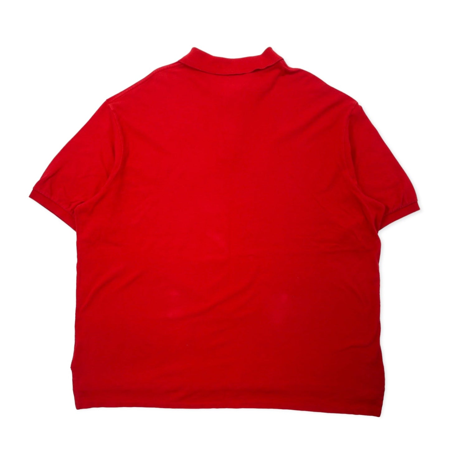 Polo by Ralph Lauren ポロシャツ 4XLT TALL レッド コットン 鹿の子 スモールポニー刺繍 ビッグサイズ