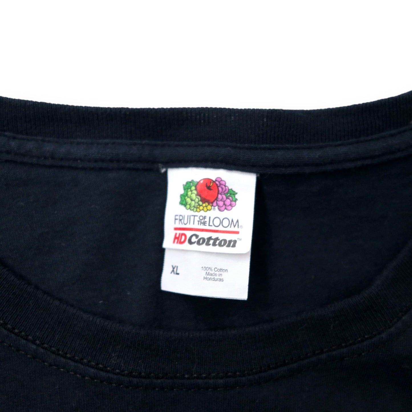 FRUIT OF THE LOOM スカルプリントTシャツ XL ブラック コットン I GOT YOUR BACK ビッグサイズ