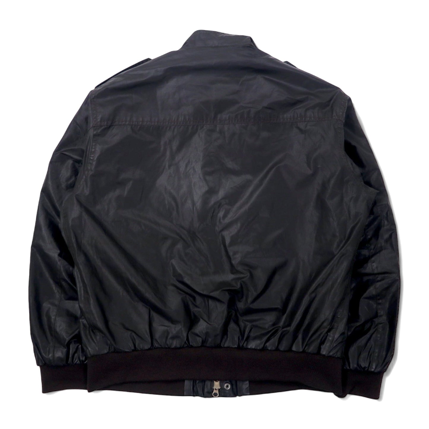 Barbour フライトジャケット L ブラウン コットン ポリエステル 防水 WATERPROOF AND BREATHABLE 裏地チェック CARBON FINISH FLYER