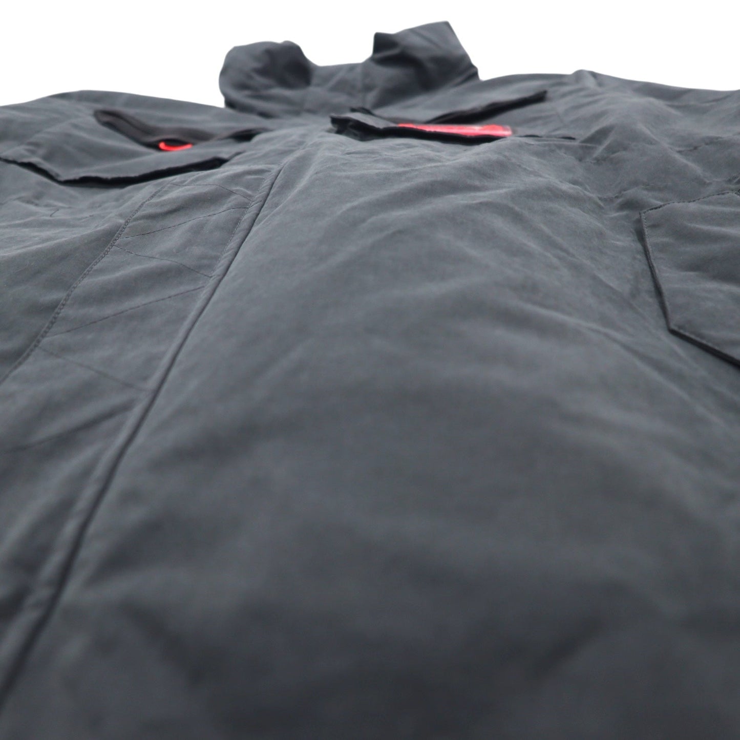 NIKE JORDAN 23ENG OTW PARKER フーデッド ロング ブラック ジャケット 3XL ブラック キルティングライナー ダブルジップ フィッシュテイル Thermore フード収納式 CK8909-045 未使用品