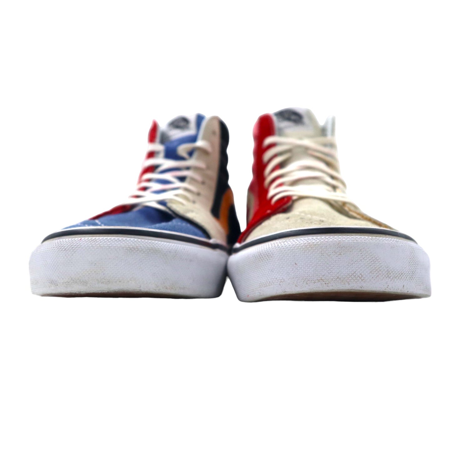VANS パッチワーク スケートハイ スニーカー 27cm マルチカラー クレイジーパターン スエードレザー キャンバス PATCHWORK SK8-HI