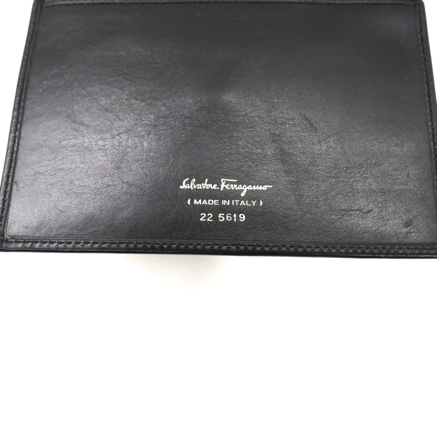Salvatore Ferragamo 長財布 ショルダーストラップ付属 ブラック レザー 22 5619 ヴァラリボン イタリア製