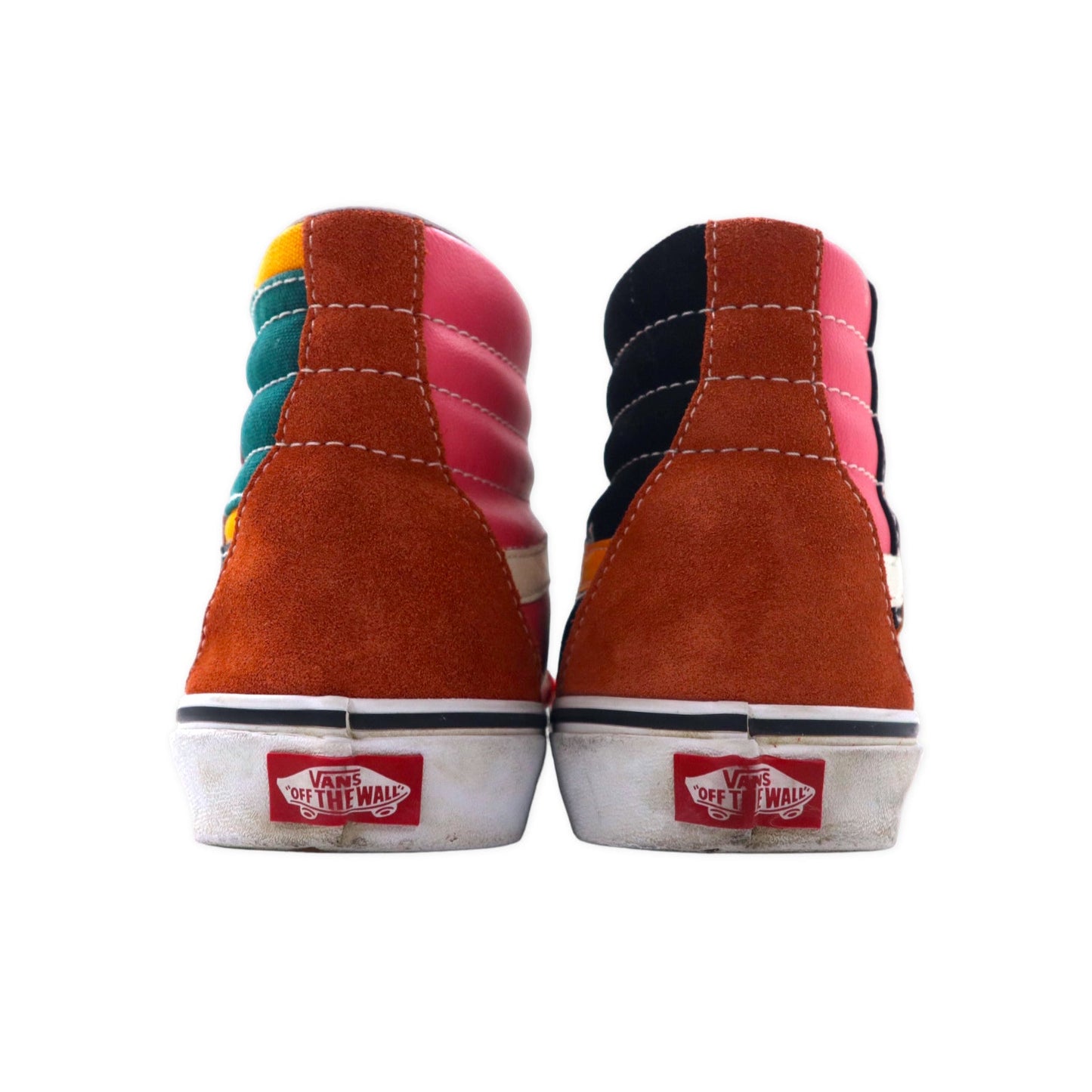 VANS パッチワーク スケートハイ スニーカー 27cm マルチカラー クレイジーパターン スエードレザー キャンバス PATCHWORK SK8-HI