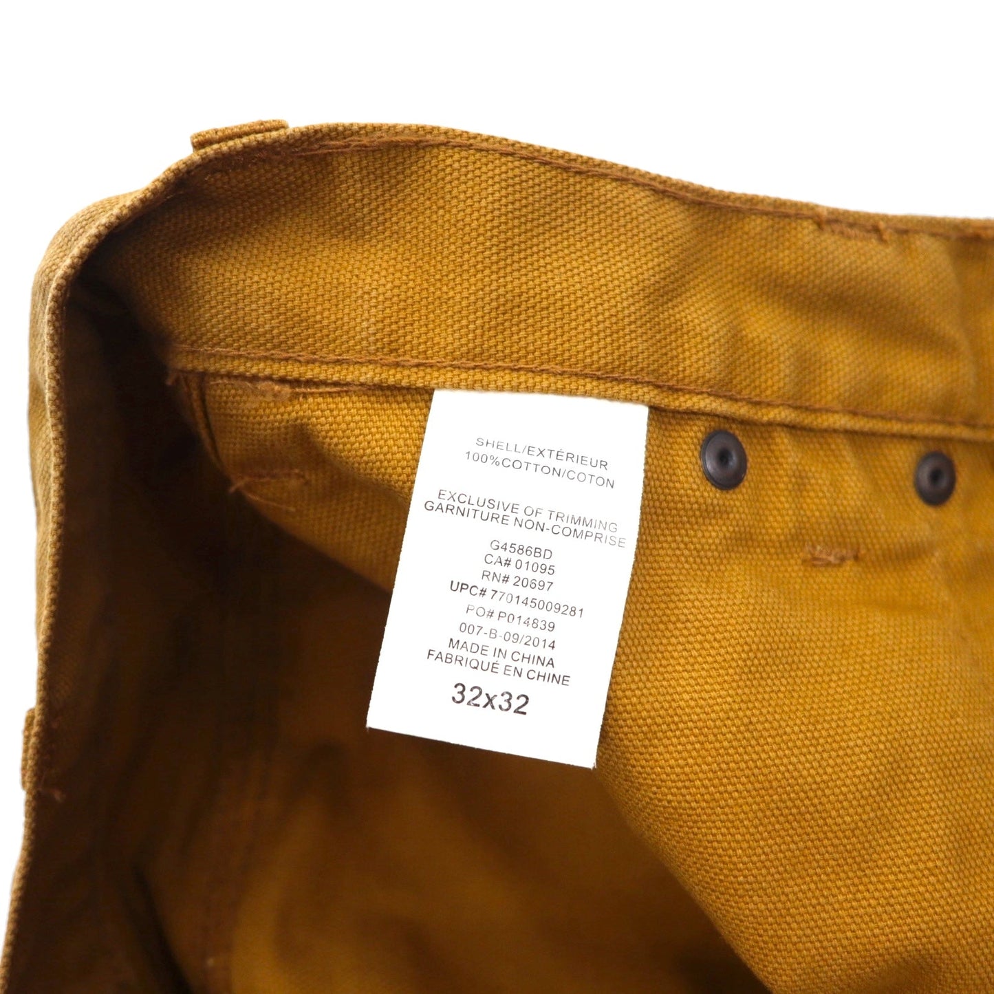 Dickies ダブルニー ダック ペインターパンツ M キャメル ブラウン コットン G4586BD