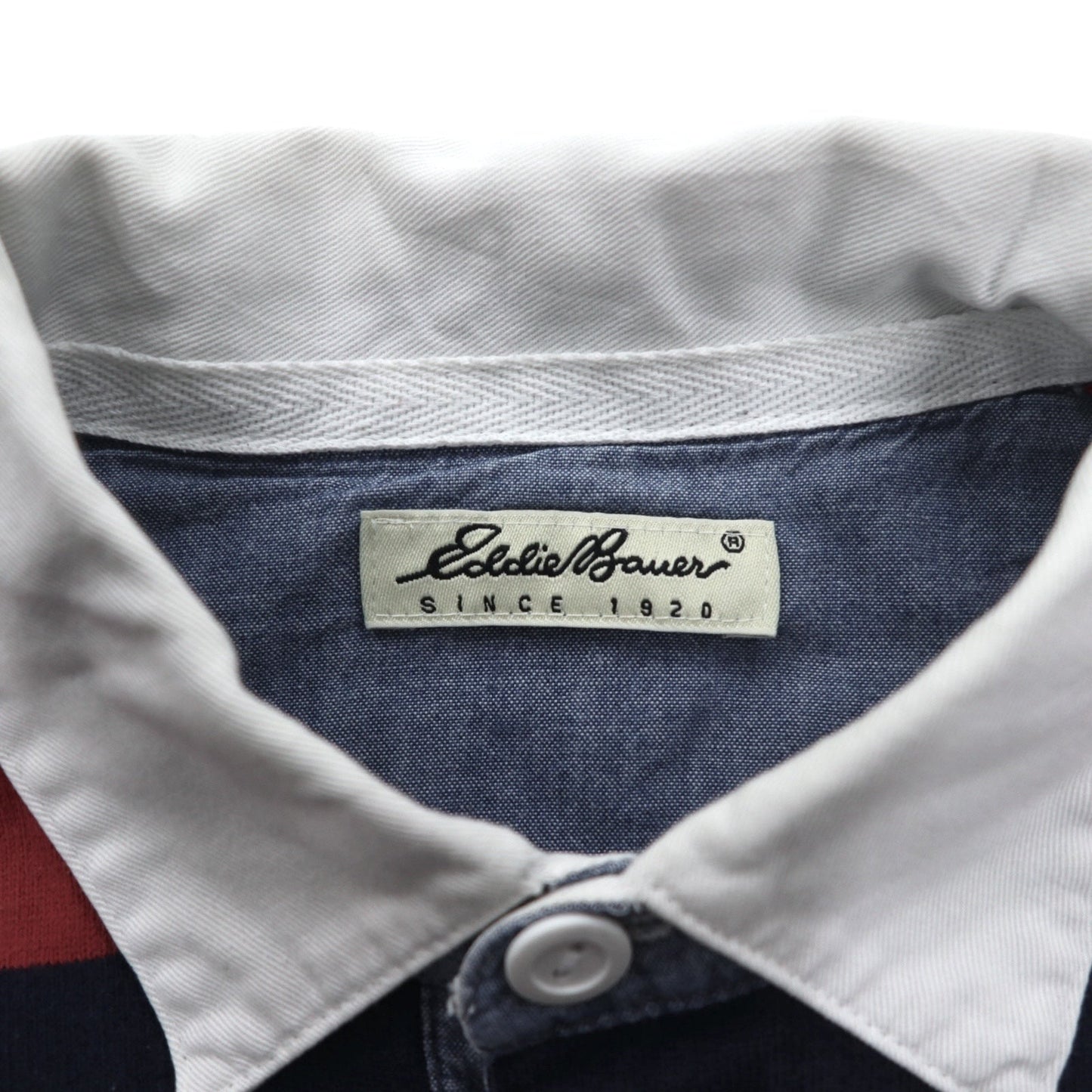 Eddie Bauer 90年代 ラガーシャツ XL マルチボーダー コットン